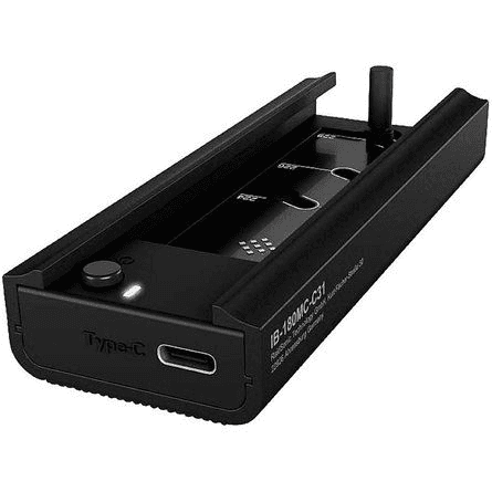 ICY BOX IB-180MC-C31 Obal pre SSD Čierna M.2