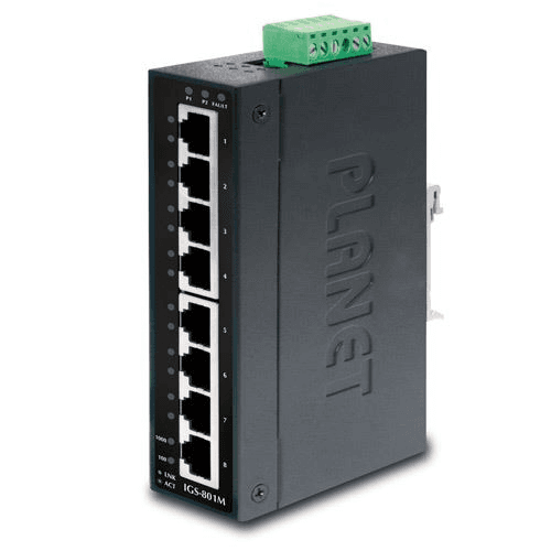 Spravovateľný prepínač Planet IGS-801M 8-Port 1000Mb/s
