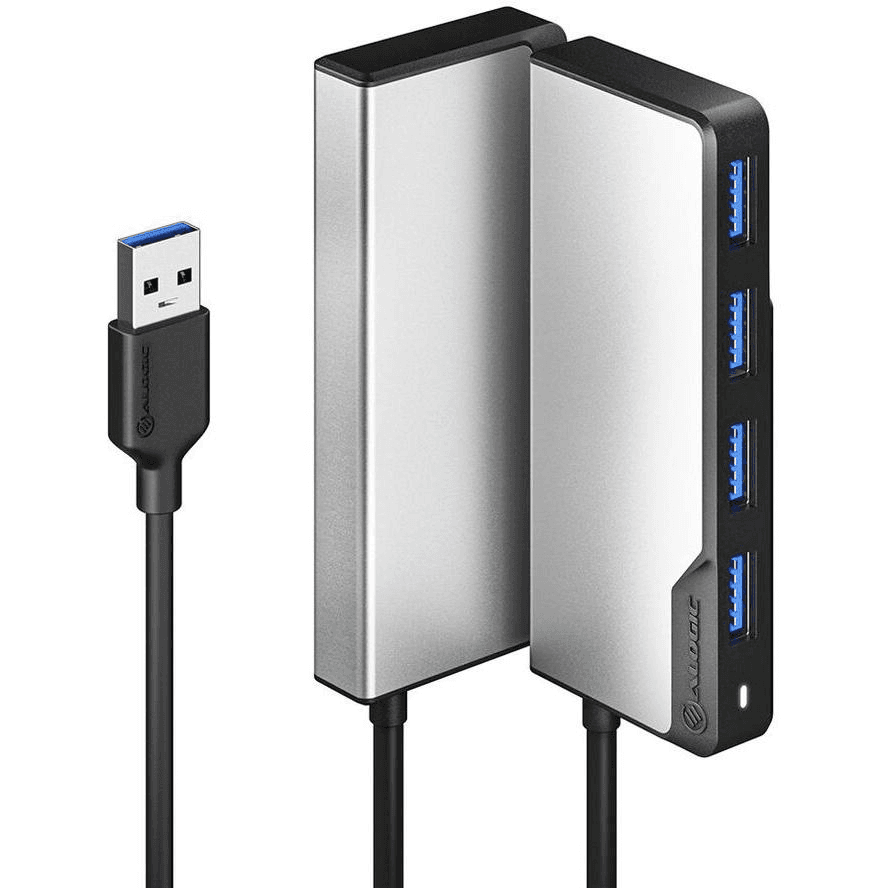 ALOGIC USB-A Fusion SWIFT 4-in-1 USB 3.2 Gen 1 (3.1 Gen 1) Type-A 5000 Mbit/s Šedá