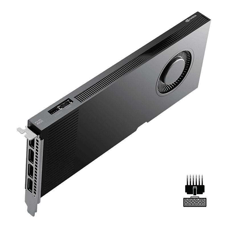 PNY RTX PRO 4000 Blackwell SFF 24GB GDDR7 PCIe 5.0 (MiniDPx4)