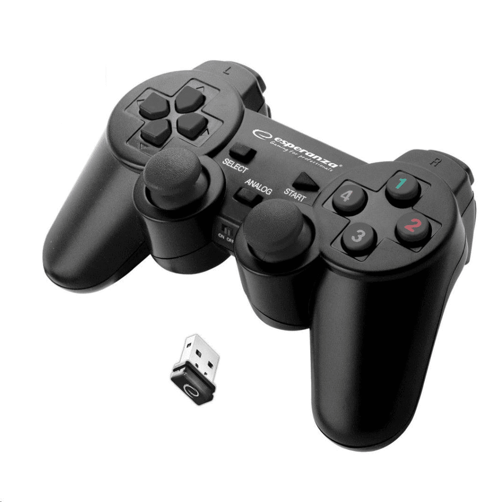 Bezdrôtový gamepad 2.4GHz PS3/PC USB Esperanza "Gladiator"