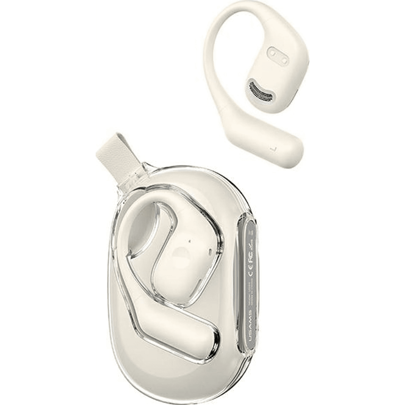 Slúchadlá USAMS Bluetooth 5.3 G26 OWS bezdrôtové, biele