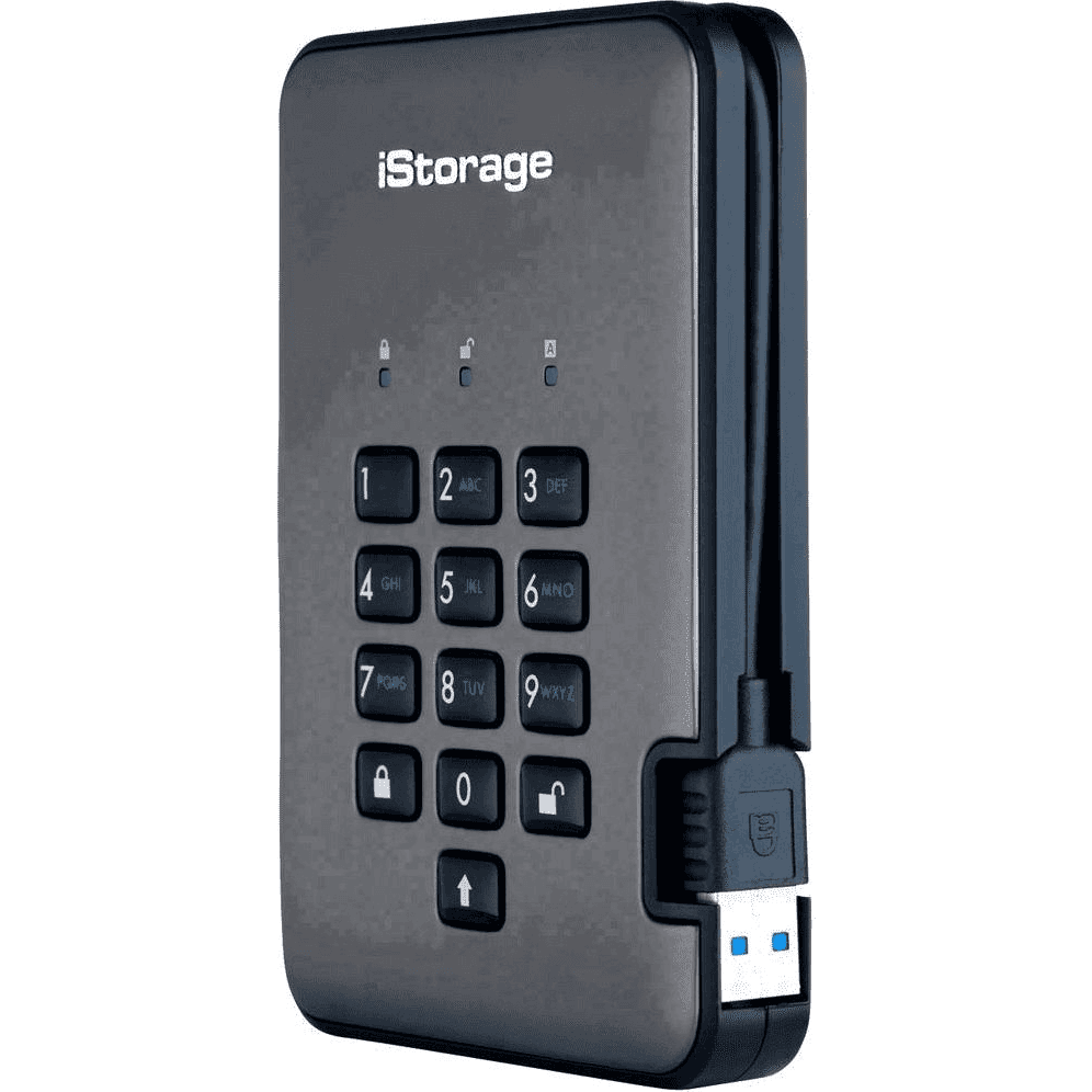 iStorage diskAshur PRO2 256 GB USB Typ-A 3.2 Gen 1 (3.1 Gen 1) Čierna