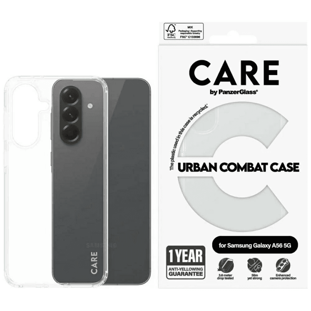 PanzerGlass CARE BY FLAGSHIP puzdro na mobilný telefón Ochranný obal Priehľadná