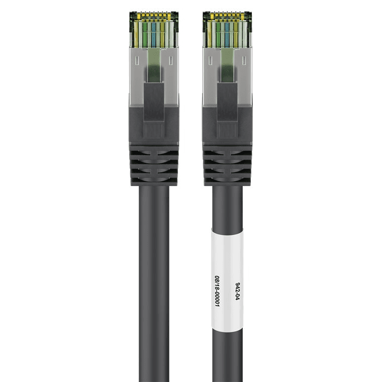 Patchcord S/FTP 8.1 Goobay RJ45 / RJ45 0,25 m čierna