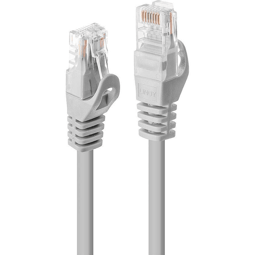 Lindy Rj45/Rj45 Cat6 0.5m sieťový kábel Šedá 0,5 m U/UTP (UTP)