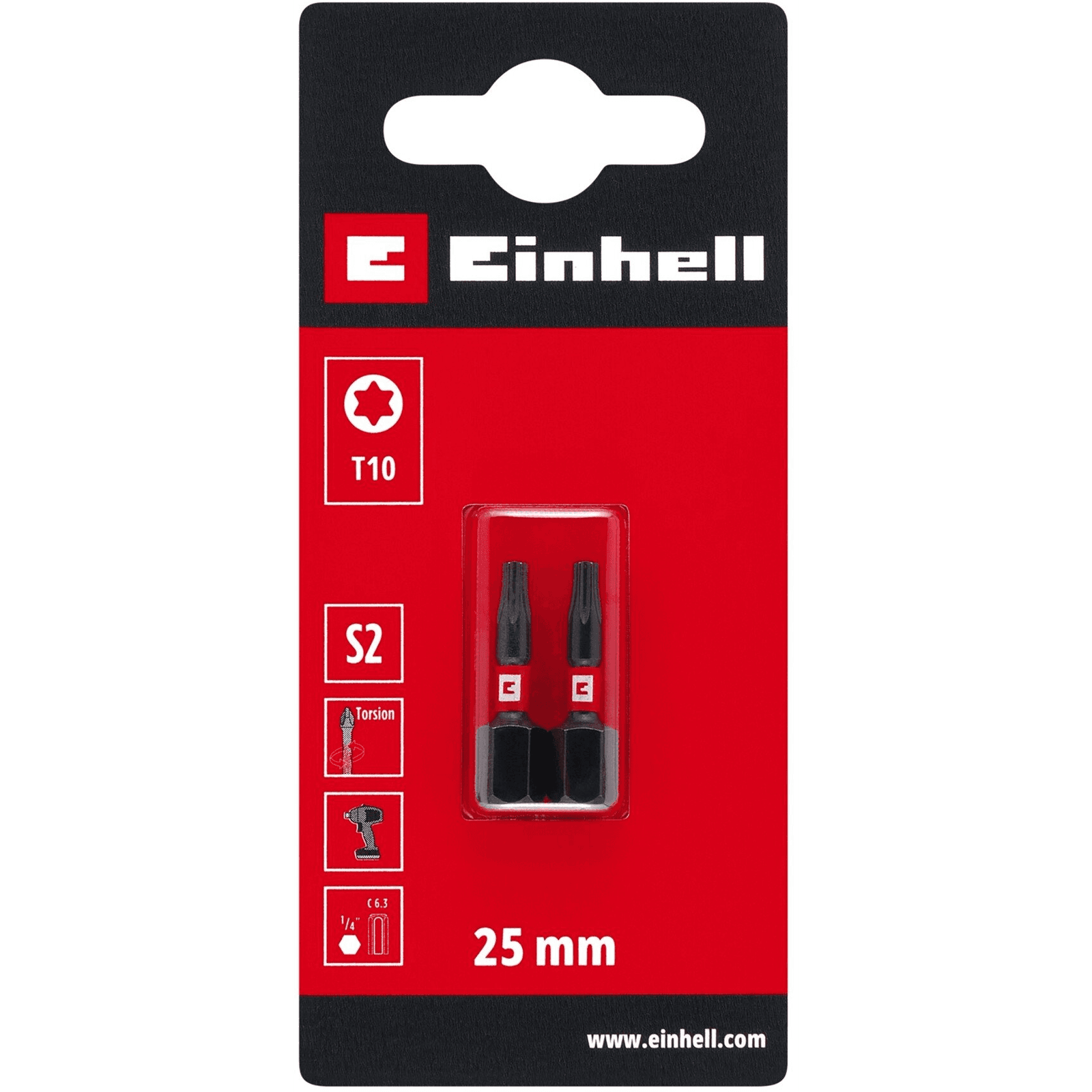 Einhell bity T10, 25 mm 2 kusy