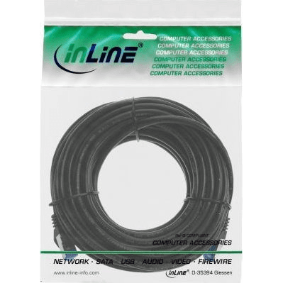 InLine 75530S sieťový kábel Čierna 30 m Cat6a U/FTP (STP)
