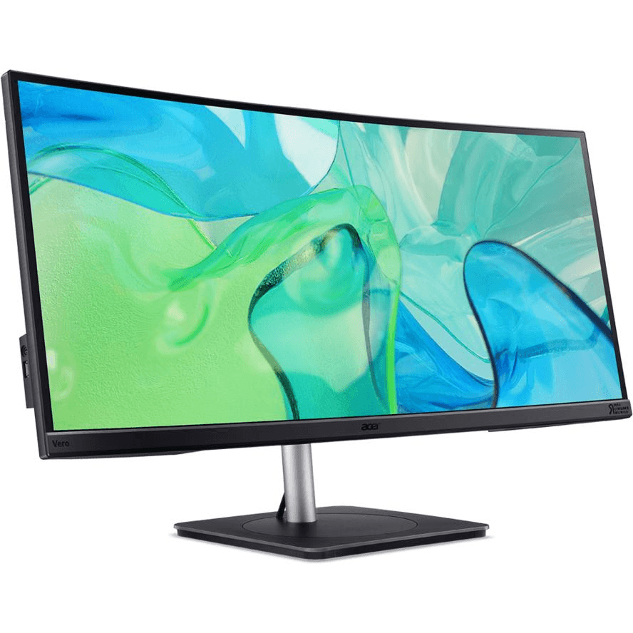 Acer CB343CUR LCD monitor 86,4 cm (34") 3440 x 1440 px UltraWide Quad HD LED Čierna, Strieborná