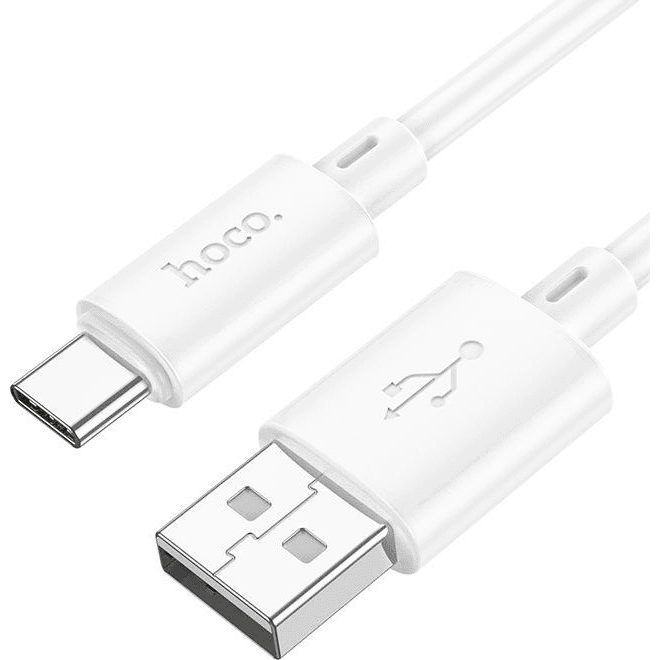 Kábel Hoco USB - USB typ C 1 m biely
