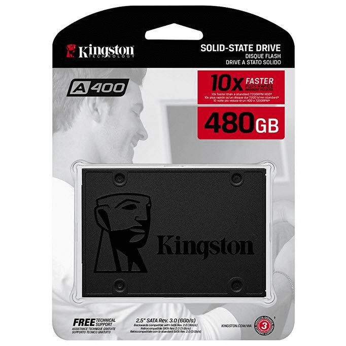 Kingston Technology A400 2.5" 480 GB Serial ATA III TLC