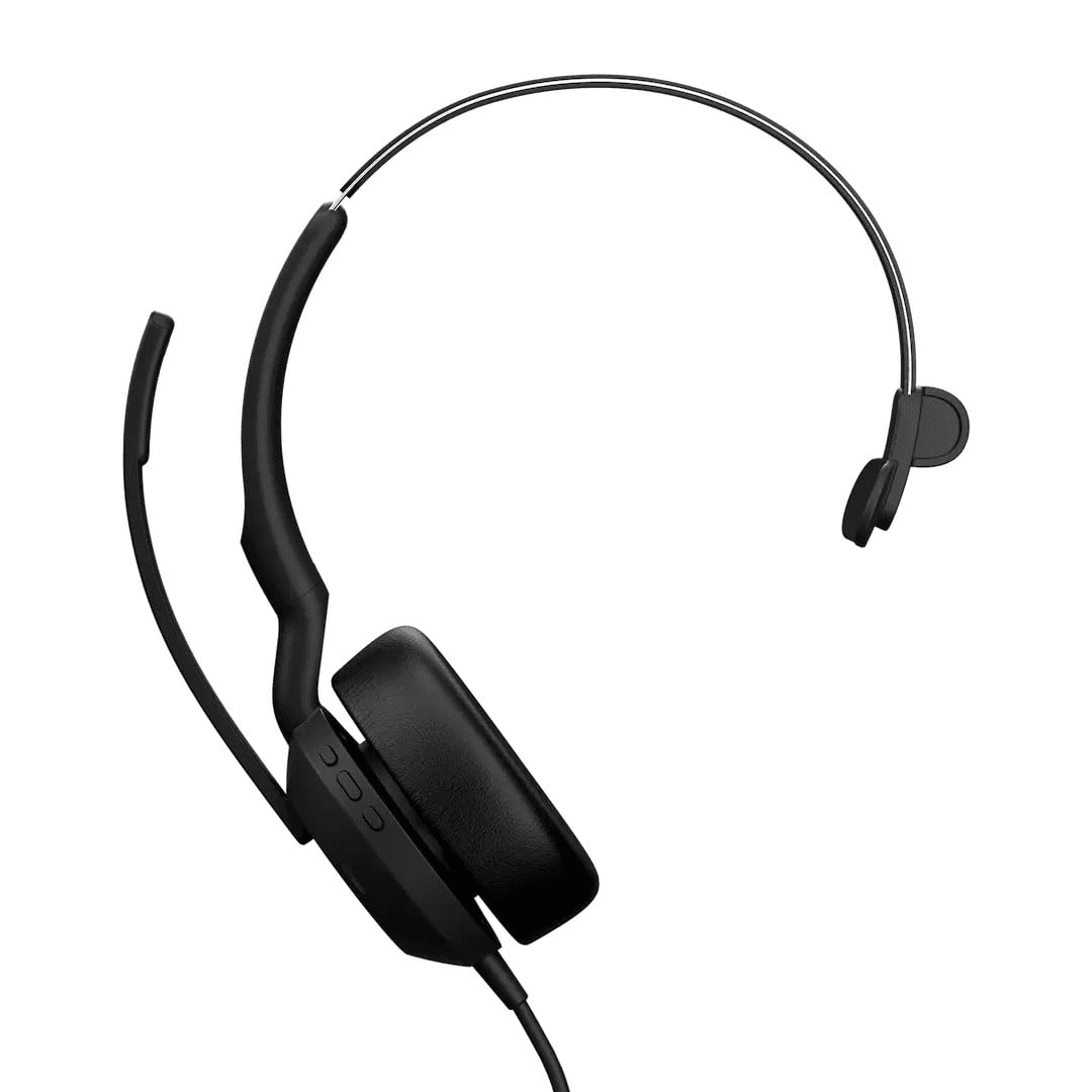 Jabra Evolve2 50 Slúchadlá s mikrofónom Kábel Pres hlavu USB Type-C / USB Type-A