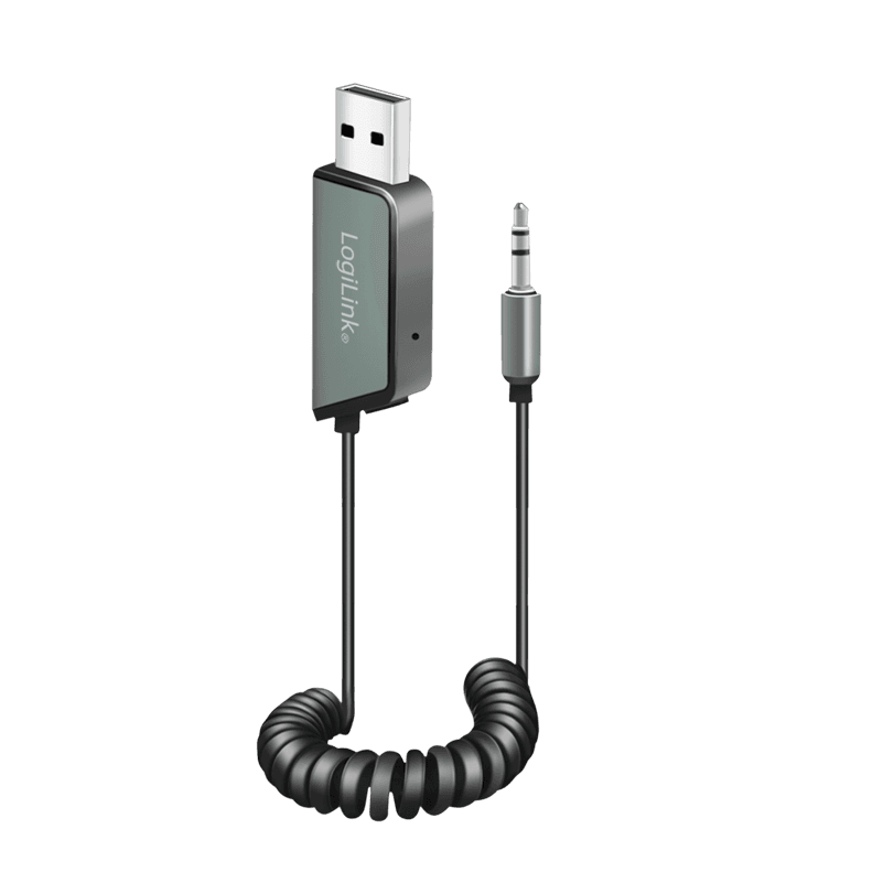 Logilink Adaptér Prijímač ZVUKU Bluetooth 5.3 Automobilový USB AUX kábel