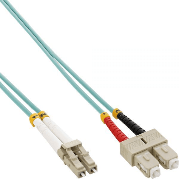 InLine 88643O InfiniBand a kábel z optických vlákien 3 m Tyrkysová, Modrá farba vody