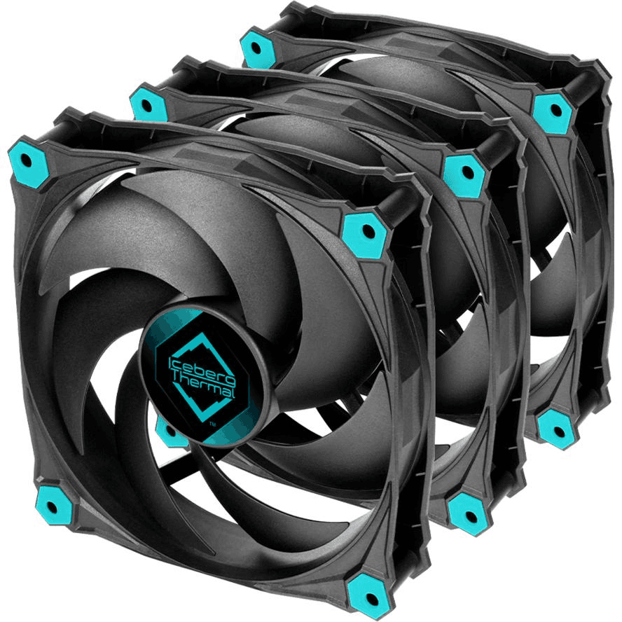 Ventilátor Iceberg Thermal 120 x 120 mm ICEGALE12S-BBT-3A