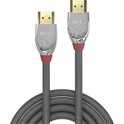 Lindy 37870 HDMI kábel 0,5 m Typ HDMI (štandard) Čierna, Strieborná
