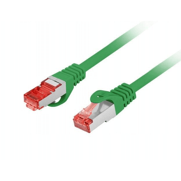 Patchcord Lanberg S/FTP kat.6 0,25 m LSZH CU fluke passed zelený
