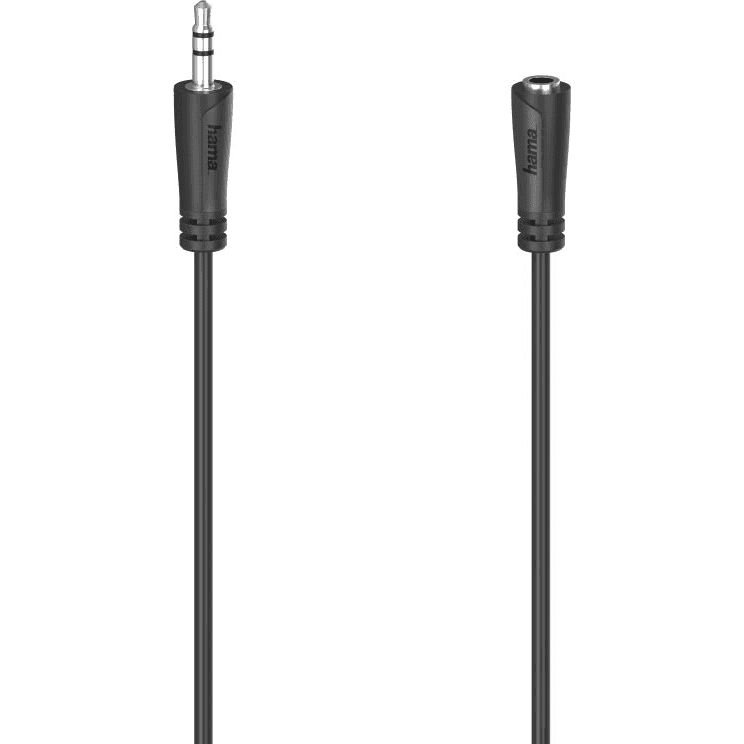Hama 00205119 audio kábel 1,5 m 3.5mm Čierna