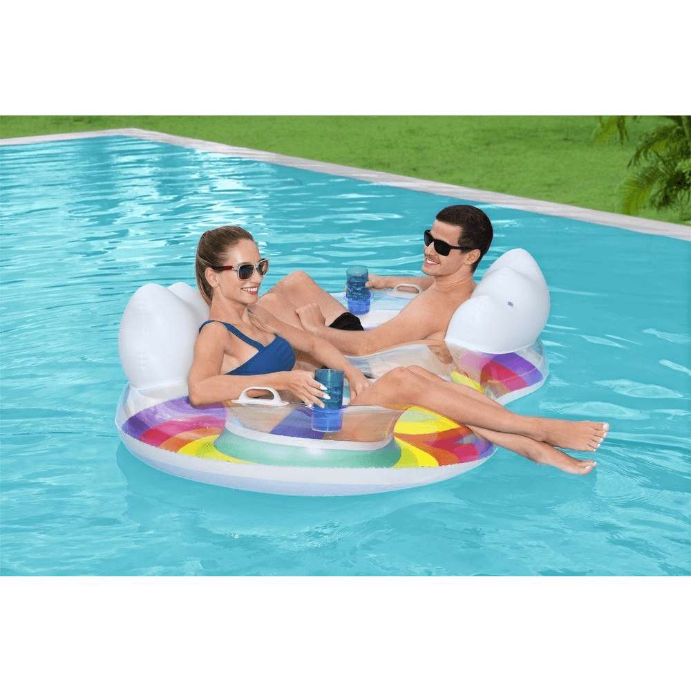 Nafukovací kruh pre dvoch 186 x 116 cm Bestway 43648