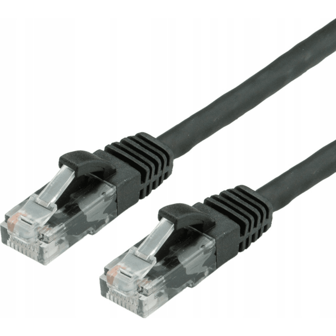 VALUE Sieťový kábel patchcord RJ45 kat.6A, UTP, čierny, 1,5 m