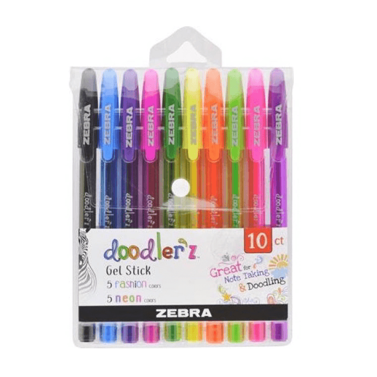 ZEBRA PERO DOODLER'Z Fasion&Neon 10ks