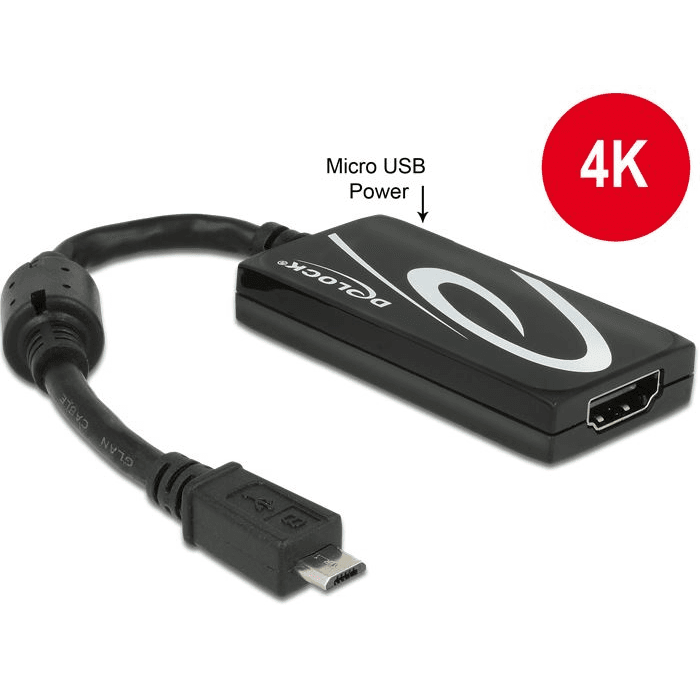 Delock Adaptér MHL 3.0 na HDMI s vysokorýchlostným prenosom 4K UltraHD a