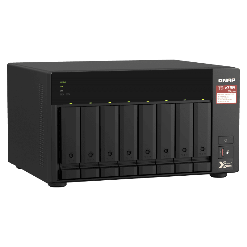 QNAP TS-873A NAS Tower Ethernet / LAN pripojenie Čierna V1500B
