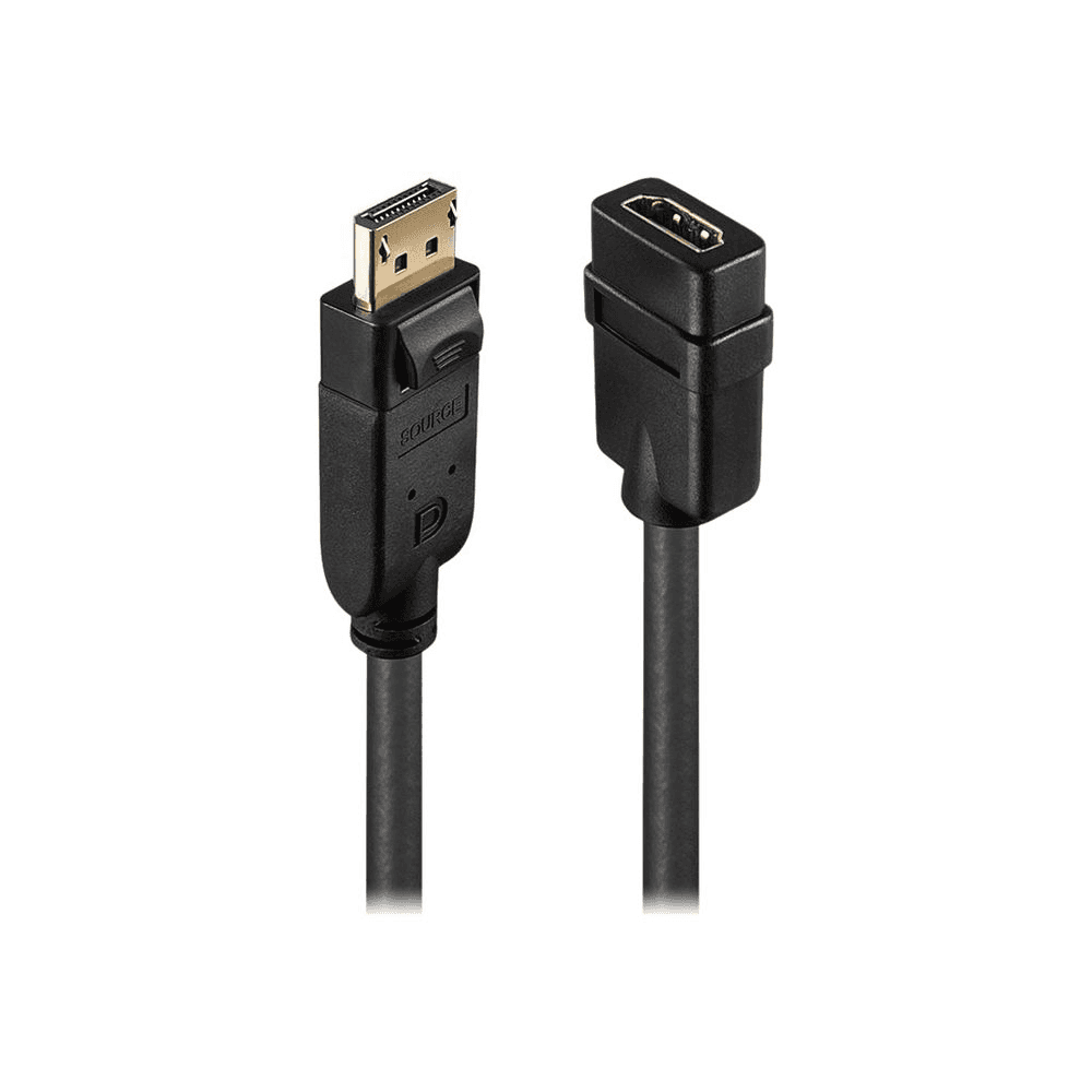 Lindy 41005 adaptér na video kábel 0,15 m DisplayPort HDMI Čierna