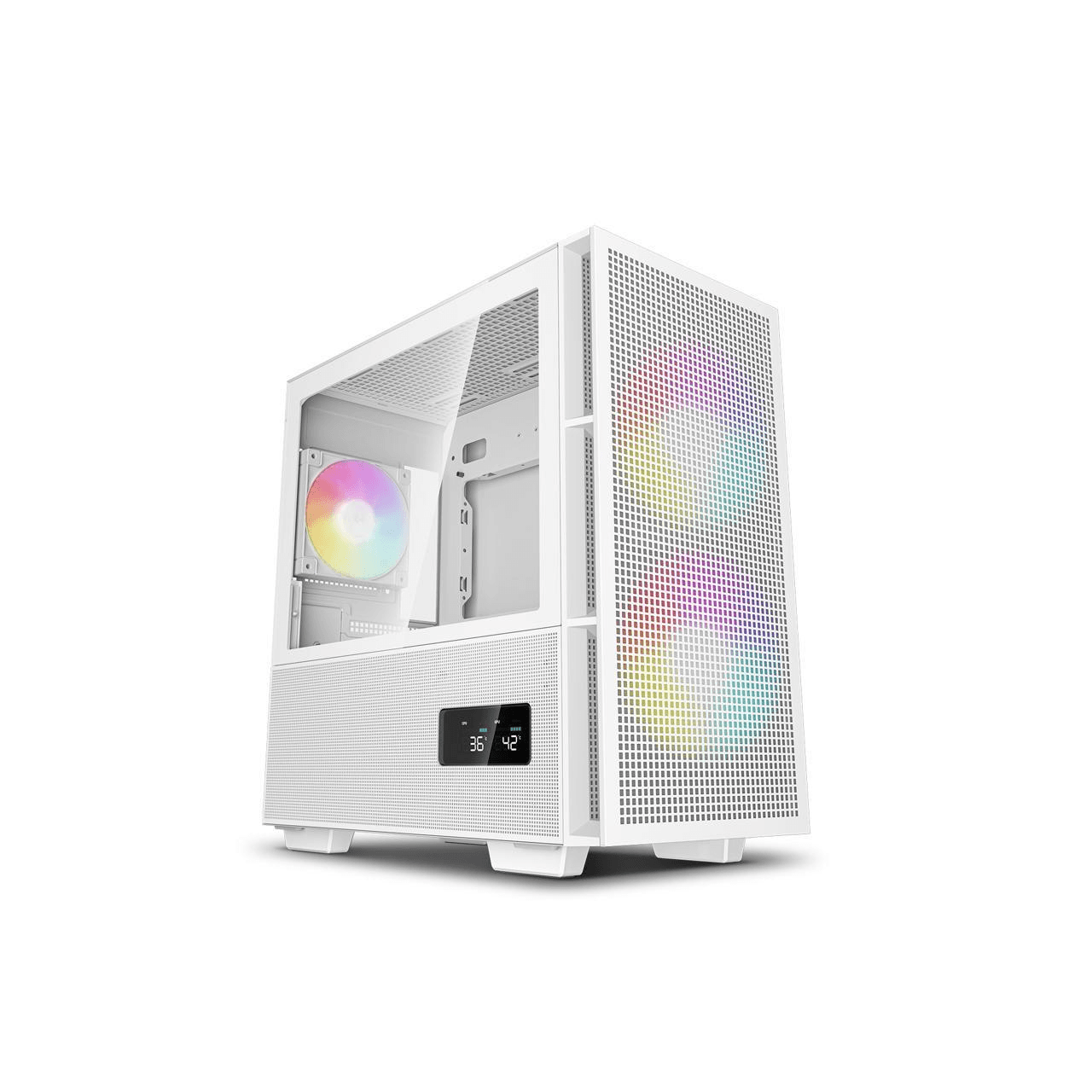 DeepCool R-CH360-WHAPE3D-G-1 počítačová skrinka Micro Tower Biela