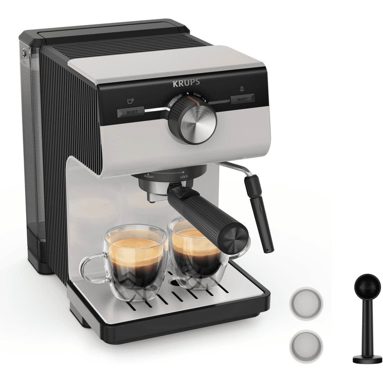 Krups Authentic XP381B Poloautomatické Espresso kávovar 2 L