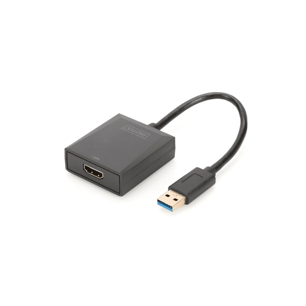 Adaptér Digitus DA-70841 USB HDMI čierny