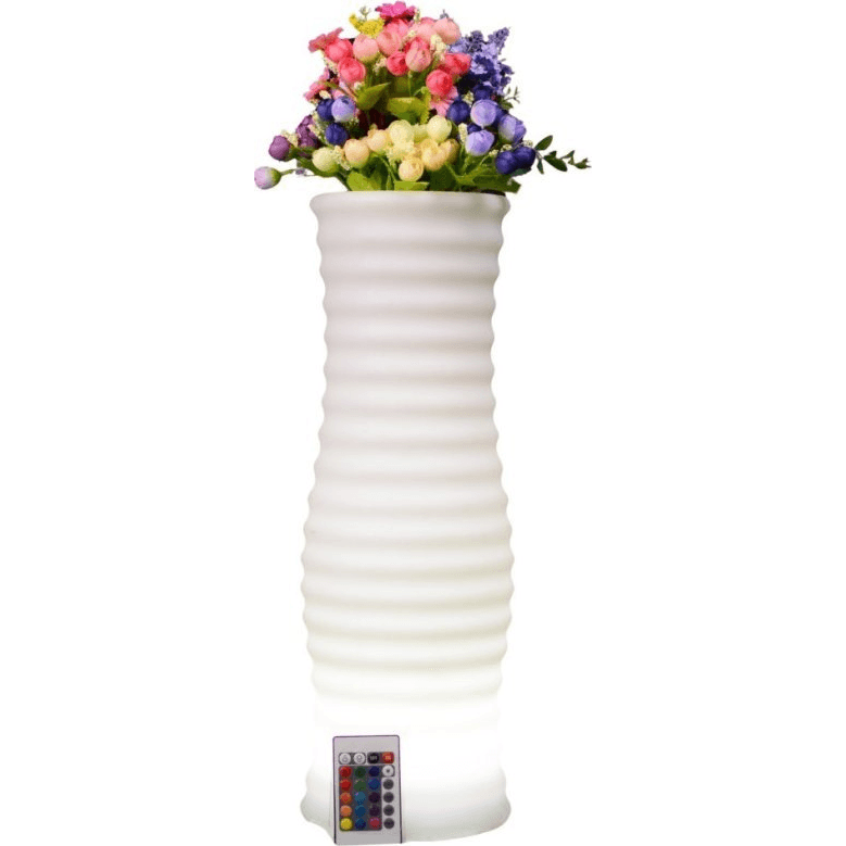 Techly I-LED FLOWERPOT kvetináč Biela Plast 1 kusov