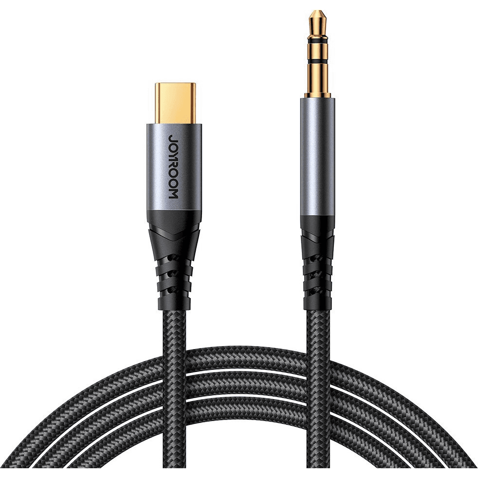 Joyroom audio stereo AUX kábel 3,5 mm mini jack - USB-C pre telefón, 1,2 m
