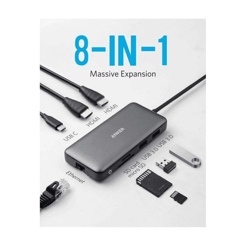 Anker A8380 USB 3.2 Gen 1 (3.1 Gen 1) Type-C Čierna