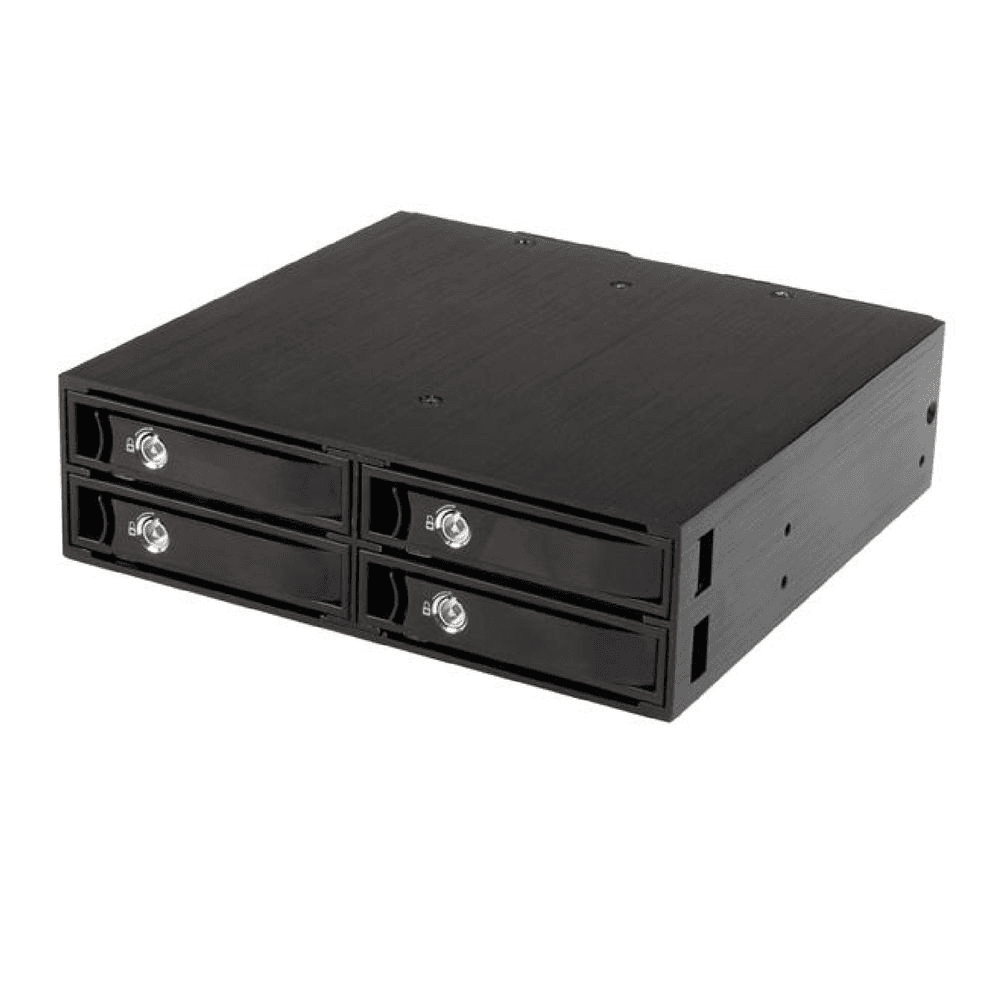 StarTech.com SATSASBP425 panel do šácht PC skriniek 13,3 cm (5.25") Priečinok pre úložnú jednotku Čierna