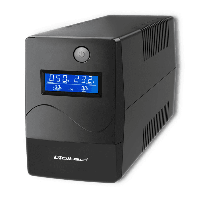 Qoltec Záložný zdroj UPS 450VA 240W LCD USB