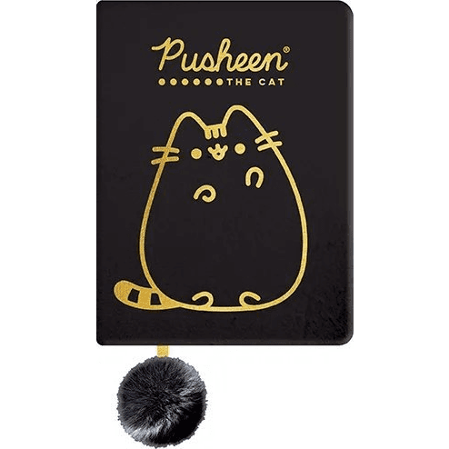 Zošit A5 St. Majewski Pusheen čierny, odtiene žltej a zlatej