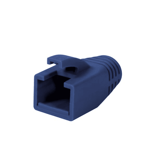 Kryty zástrčky RJ45 50 ks CAT.6 8mm, modré