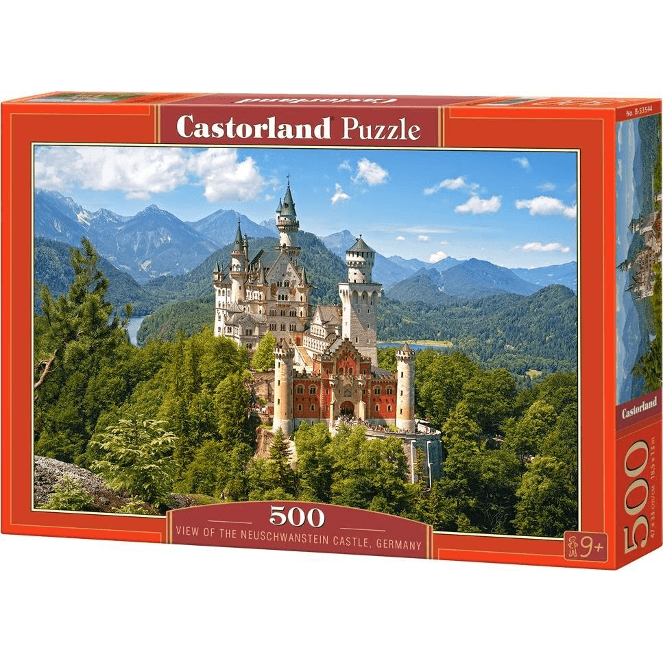 Castorland View of the Neuschwanstein Castle, Germany 500 pcs Puzzle 500 kusov Krajinka