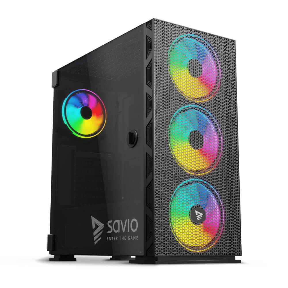 Puzdro Savio Raptor X1 Midi Tower čierne