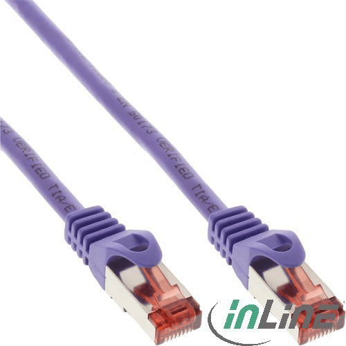 InLine 76450P sieťový kábel Purpurová 0,5 m Cat6 S/FTP (S-STP)