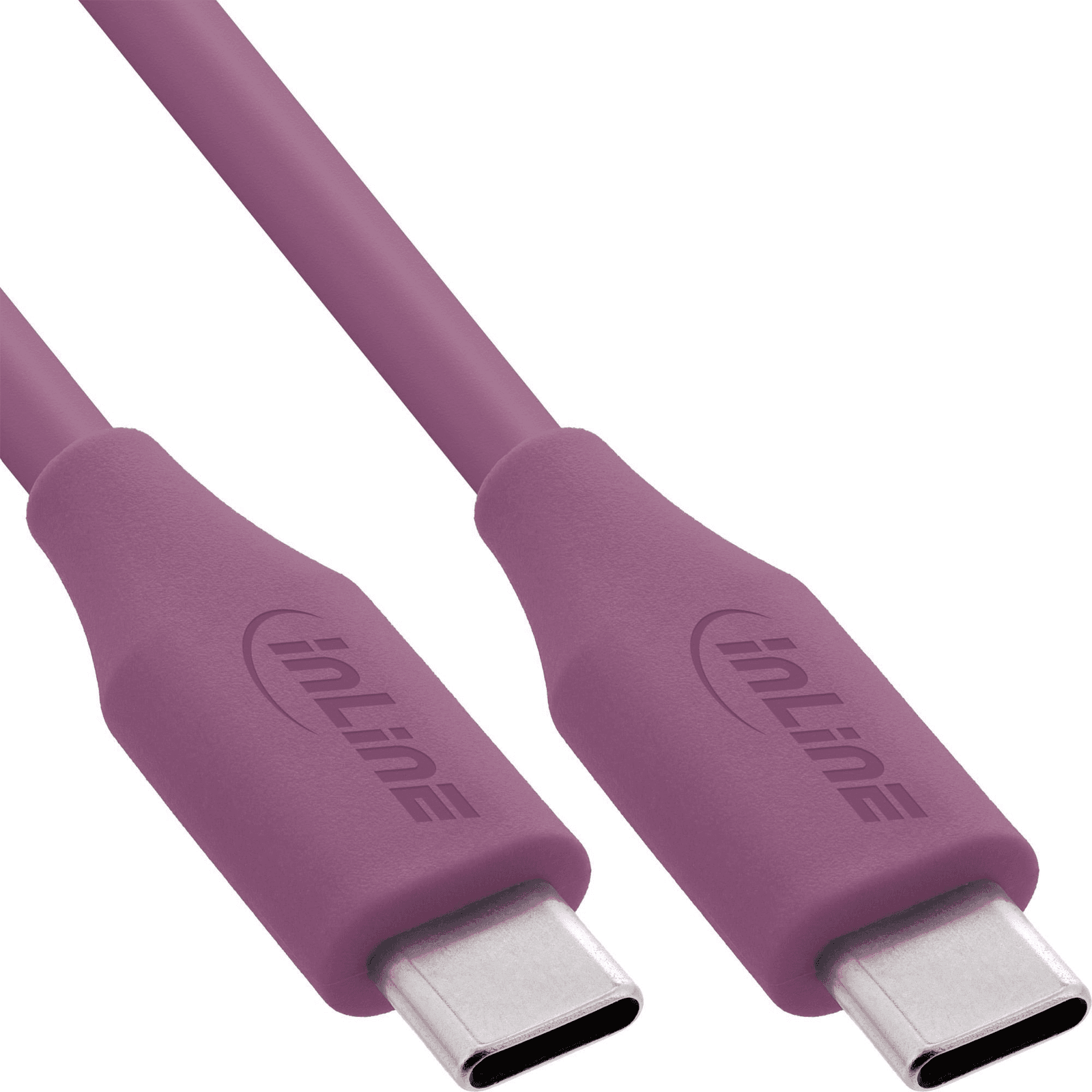 InLine 35895P USB kábel USB 2.0 0,5 m USB C 0,48 Gbit/s 100 W Fialová