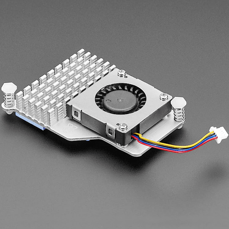 Aktívne chladenie - chladič ventilátor pre Raspberry Pi 5
