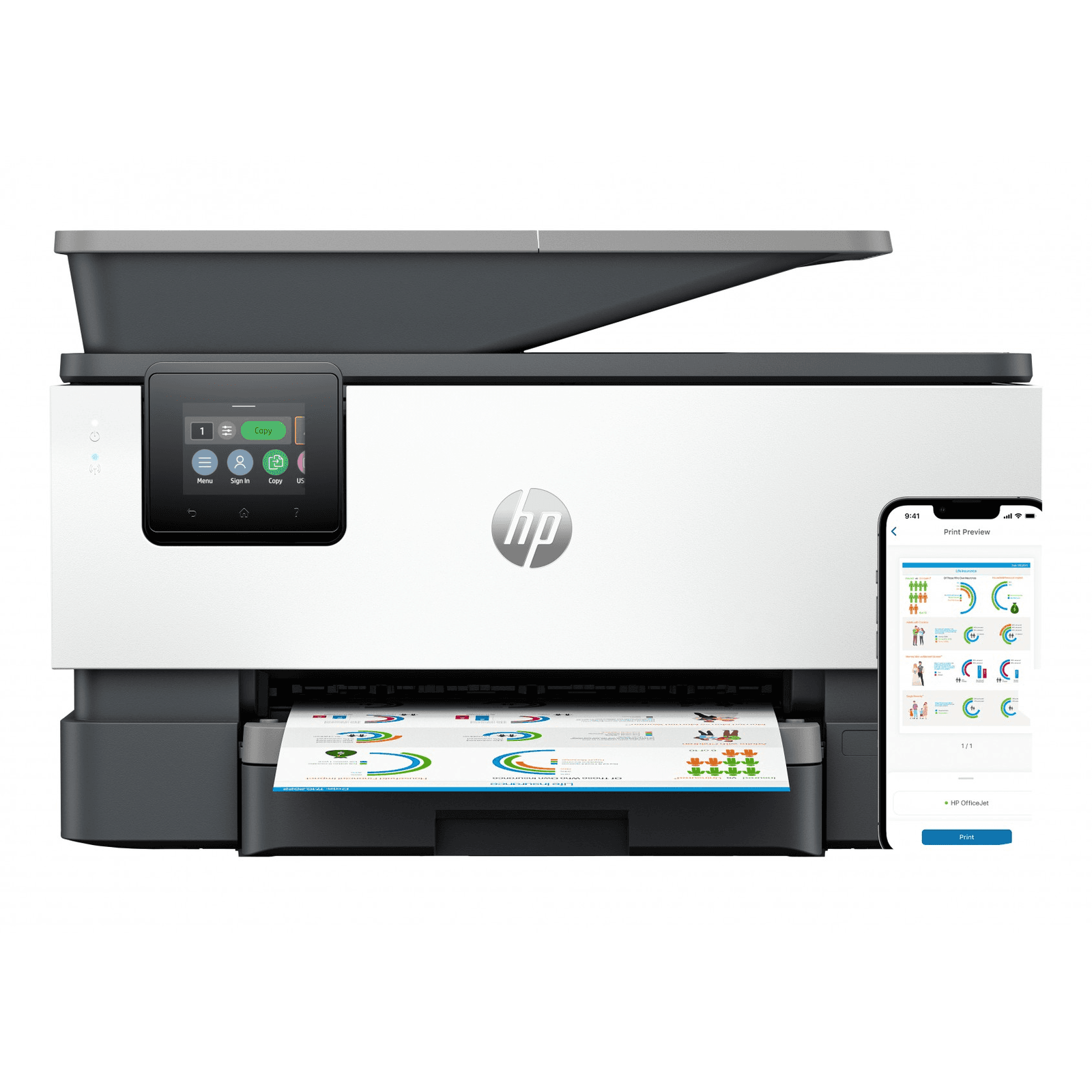 HP OfficeJet Pro 9120b AiO Printer Atramentový A4 4800 x 1200 DPI 20 str. za minútu Wi-Fi