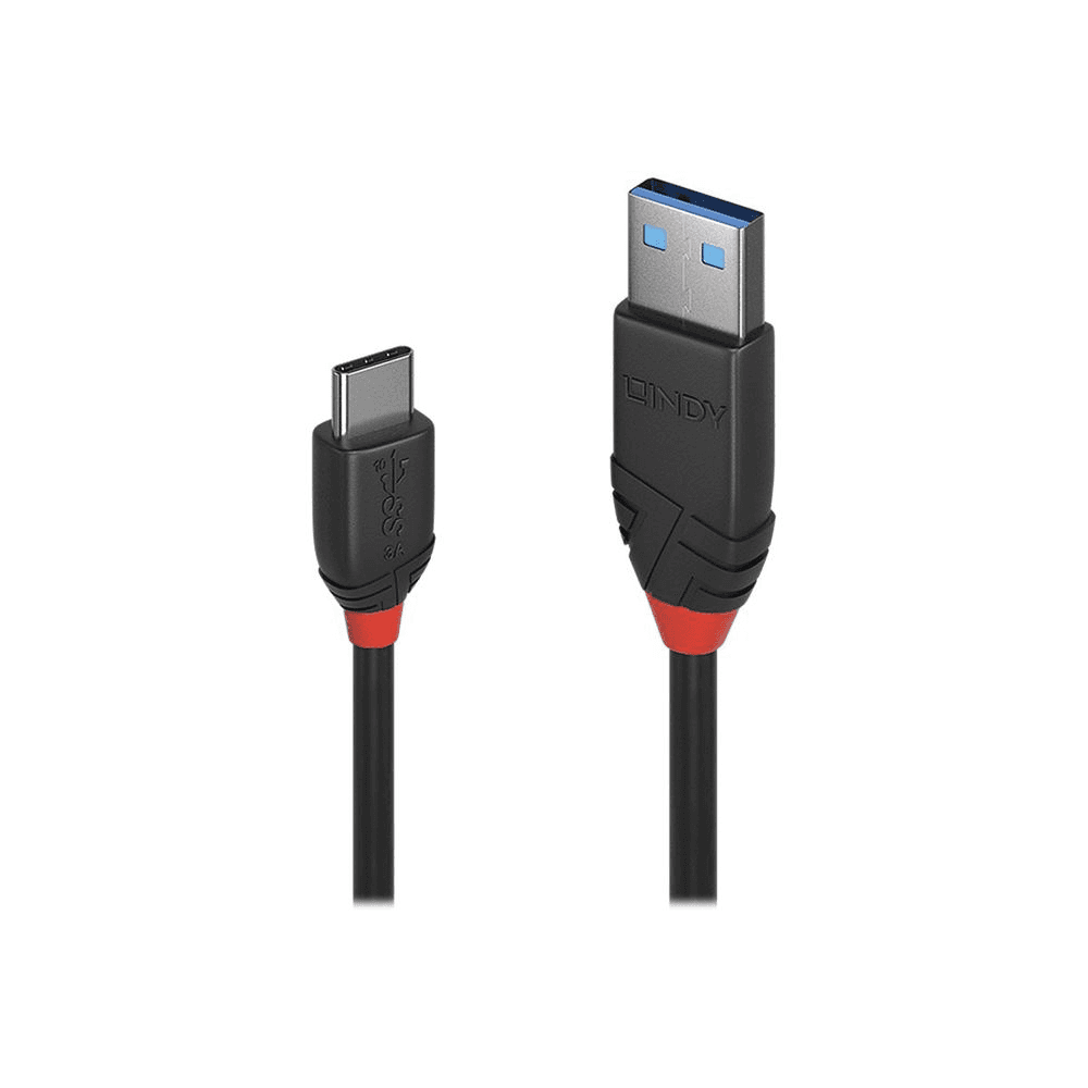Lindy 36915 USB kábel 0,5 m USB 3.2 Gen 1 (3.1 Gen 1) USB A USB C Čierna