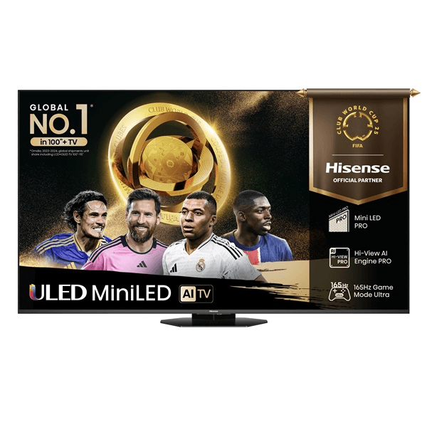 Hisense 55U8Q televízor 139,7 cm (55") 4K Ultra HD Smart TV Wi-Fi Čierna 700 cd/m²