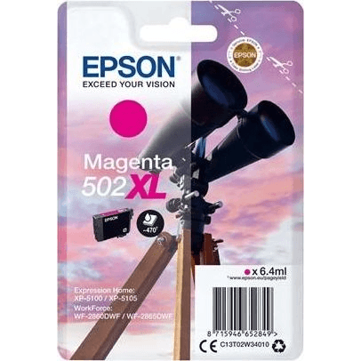 Epson 502XL atramentová náplň 1 kusov Originál Vysoký (XL) výnos Purpurová
