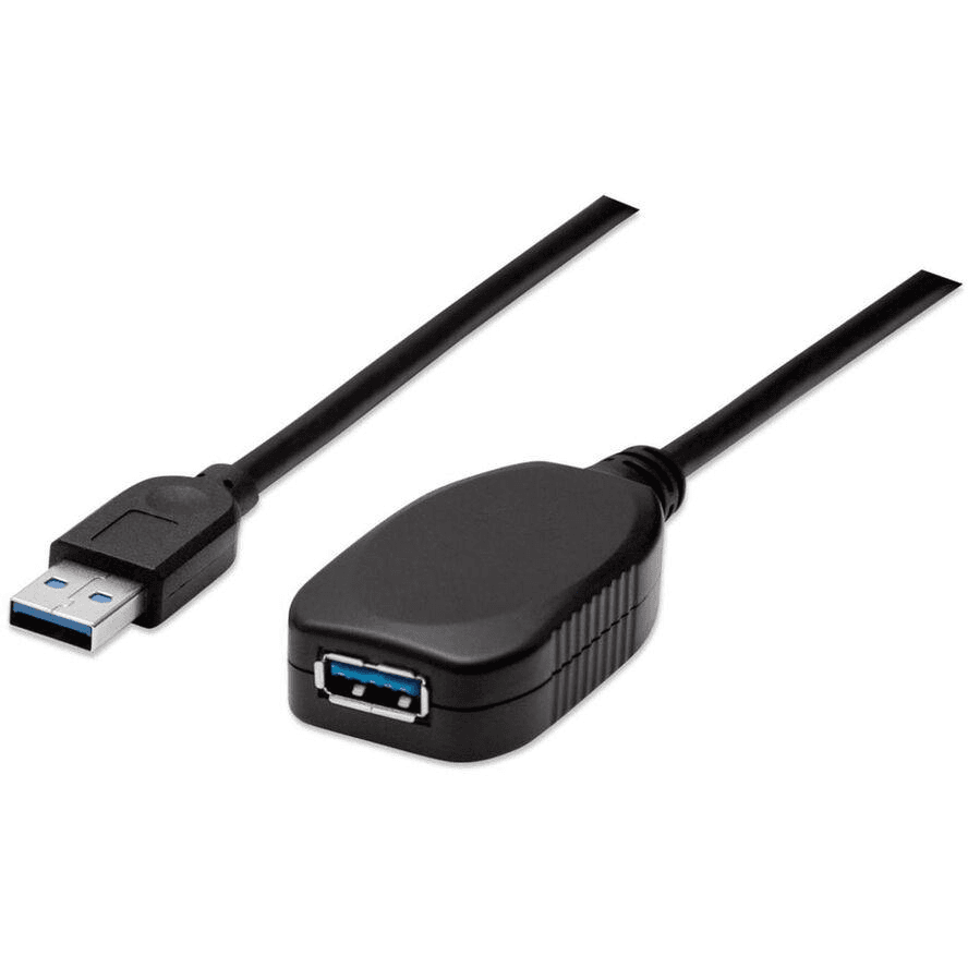 Manhattan 150712 USB kábel 5 m USB 3.2 Gen 1 (3.1 Gen 1) USB A Čierna