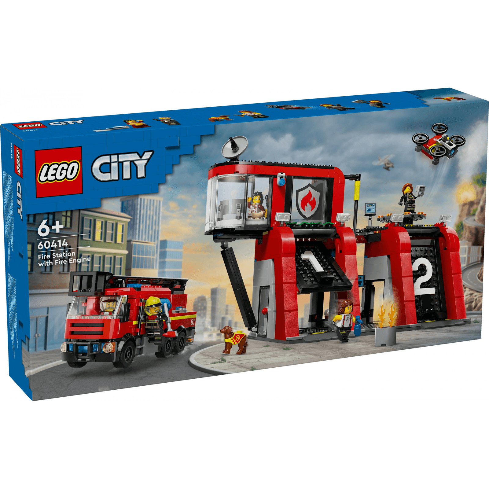 LEGO City 60414 Hasičská stanica s hasičským autom