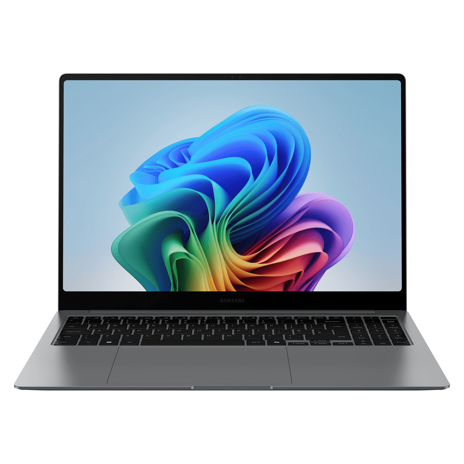 Samsung NP960XHAA-EXP Intel Core Ultra 5 256V Laptop 40,6 cm (16") Dotyková obrazovka 2.8K 16 GB LPDDR5x-SDRAM 512 GB SSD Wi-Fi 7 (802.11be) Windows 11 Home Šedá
